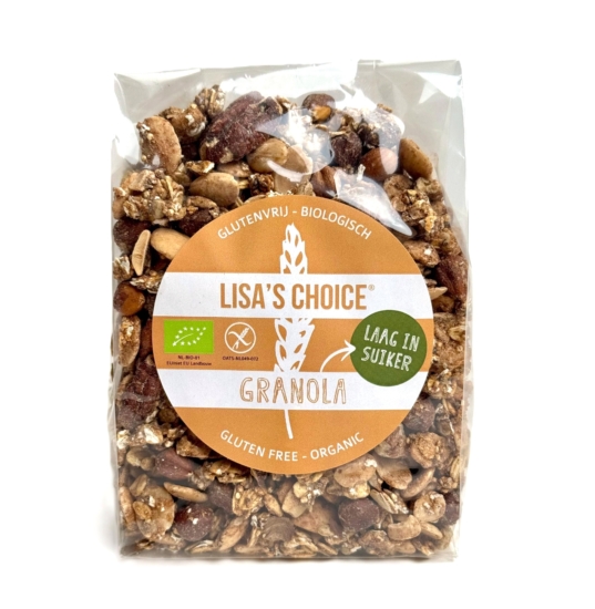 Granola laag in suiker