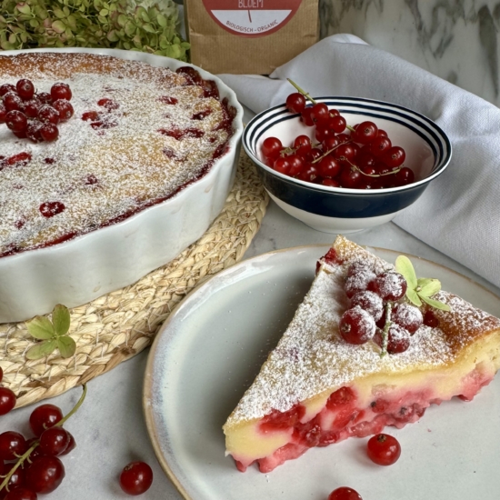 Clafoutis met rode bessen