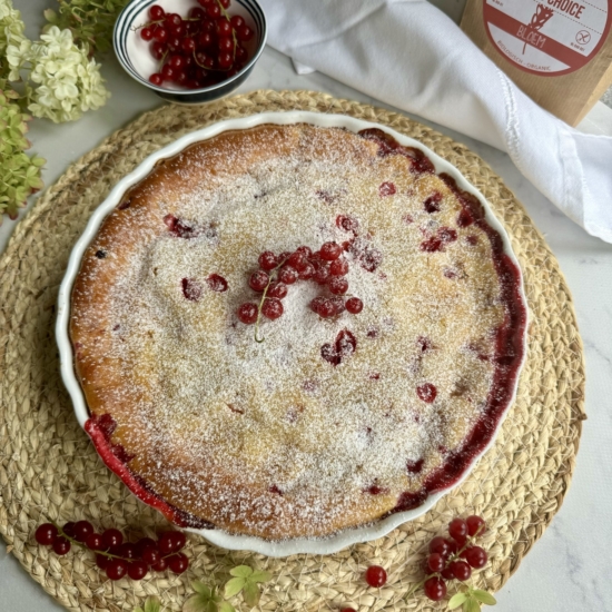 Clafoutis met rode bessen